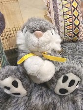 Vintage shaggy grey white - grey, &