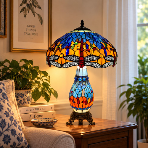 Tiffany dragonfly style - tiffany,