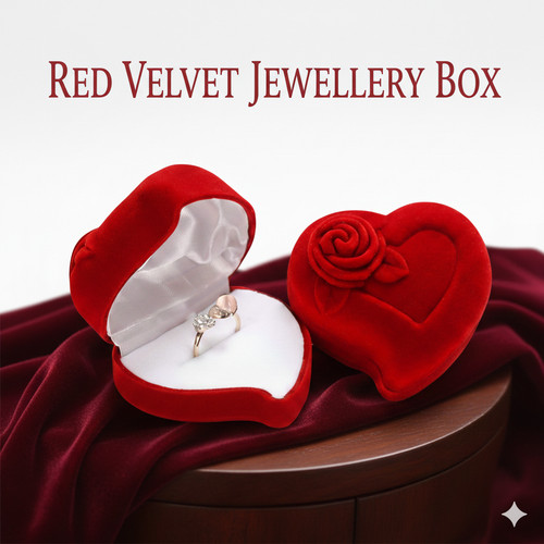 Red velvet jewellery gift - jewellery,