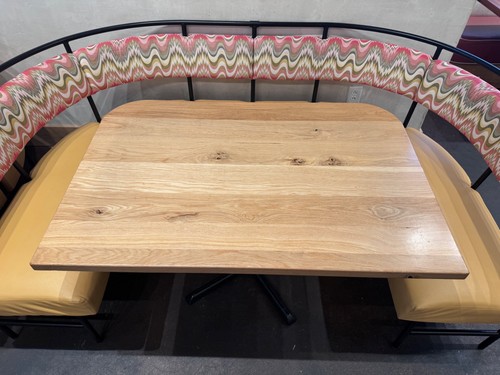 White oak restaurant tables - white,
