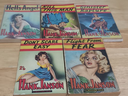 Hank janson job lot - lot, 5