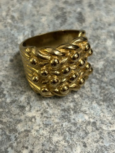 Men 9ct gold keeper ring - keeper,