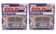 2 sets Goldfren S33 Front Pads For Honda CBR 1100 XX Blackbird linked 97-08