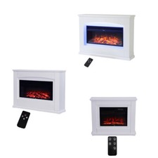 30/34inch Wood Mantel LED