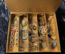 Vintage Jewel Box & Mixed Costume Jewellery