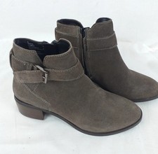 Brown Suede Leather Boots with