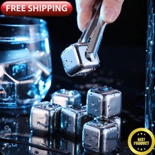 Reusable whiskey stones metal - whiskey,