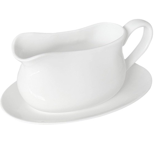 17oz gravy boat with - 17oz, saucer