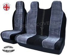 FORD TRANSIT (00-06) MWB 2.3 260, 280 LUXURY GREY & WHITE TRIM VAN SEAT COVERS