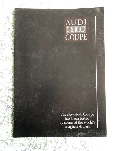 Audi coupe car brochure 2e - audi, 2.2e