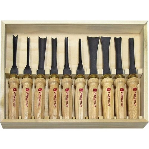 Flexcut mc100 piece deluxe - flexcut, 10-piece