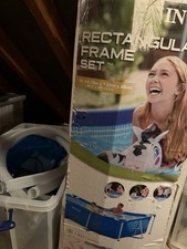 Intex Rectangular Swimming Pool 2.2m x 1.5m for Garden and Outdoor Use INC PUMP