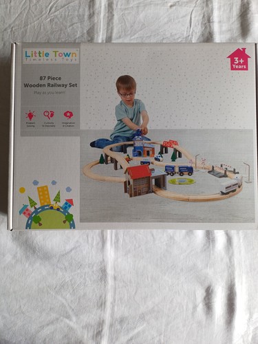 Wooden railway set brand new - railway,