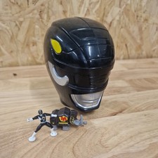 Power Rangers Micro Machines Helmet Playset Black Ranger Command Centre Vintage