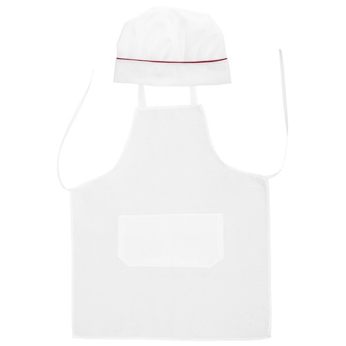 2pcs white apron set wear - 2pcs,