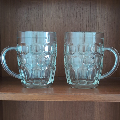 Set clear glass handled - of,