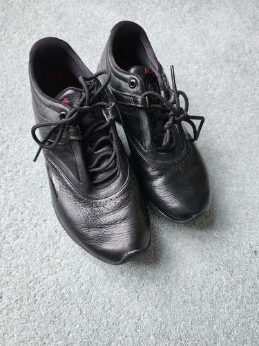 Reebok black leather women - black, women's