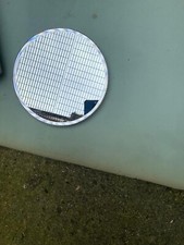 round mirror plates silver border