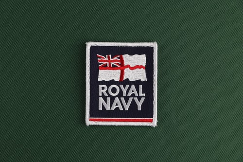 Royal navy embroidered patch - royal,