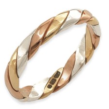 Handmade 9ct Yellow, White