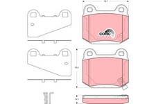 GDB3350 TRW BRAKE PAD SET