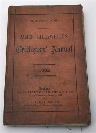 Lillywhite annual for - for, 1882