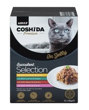 Coshida Premium Cat Food Pouches In Jelly 12 Pouches, BUY 3 BOX GET 1 BOX FREE