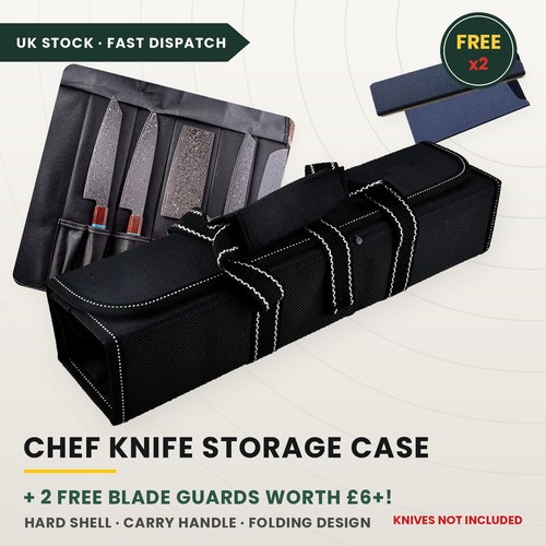Chef knife roll bag - roll, slots