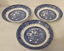 VINTAGE WOODS WARE WILLOW BLUE