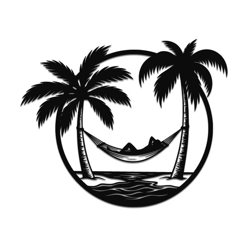 Hammock beach sea vinyl - hammock,