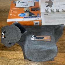 Thundershirt grey dog anxiety coat xs extra small suit 4-6 kg fireworks new year