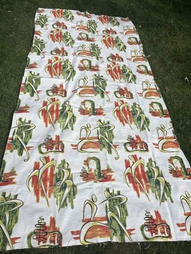 Vintage mcm atomic fabric - vintage,