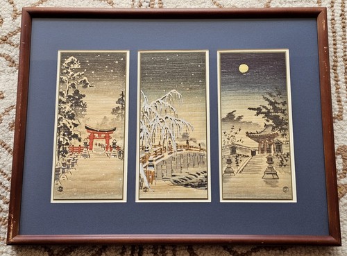 Vtg triptych japanese - vtg,