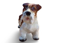 GOEBEL CERAMIC DOG  FIGURINE —  TERRIER - LARGE BEE BACKSTAMP H 10cm Good Cond