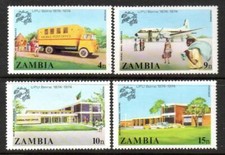 ZAMBIA MNH 1974 Centenary of