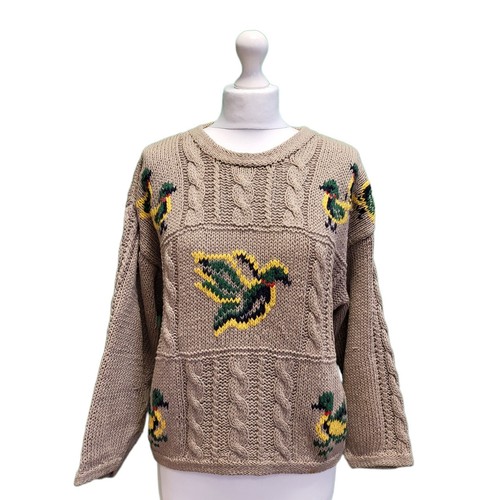 Vintage embroidered aran - embroidered,