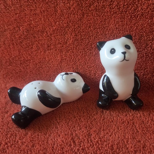 Playful panda bears - panda,