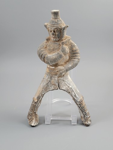 Terracotta guardian figure - terracotta,