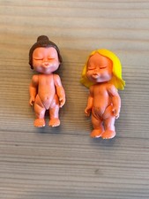 2x Vintage 1976 Kinder Toy Baby Dolls Kewpie