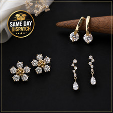 925 Sterling Silver Tiny Clear