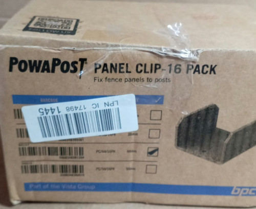 Galvanised panel clips - panel, 44mm