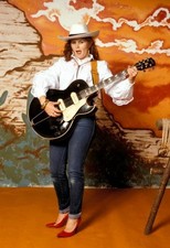 Kirsty MacCOLL posed with