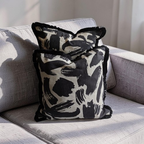 Abstract cushion covers - cushion,