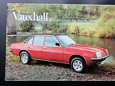 1980 VAUXHALL RANGE Sales Brochure - Chevette HS Astra Cavalier Carlton Royale