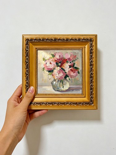 Pink rose vase still life - rose,
