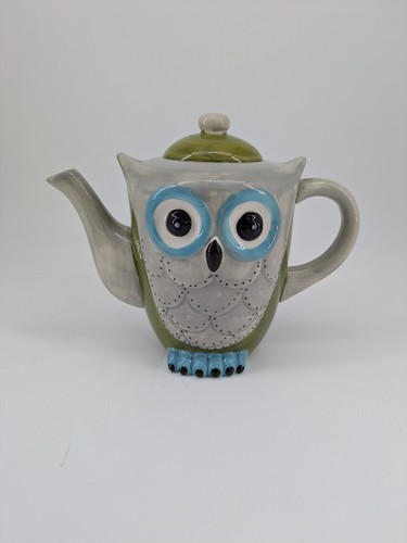 Cute ceramic owl teapot - ceramic,