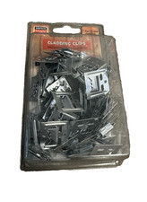 100 Cladding Fixing Clips With Nails for 7.5mm Cladding Top-quality Strong Tie