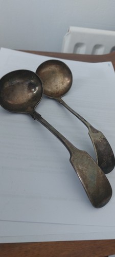 Vintage sauce ladles silver