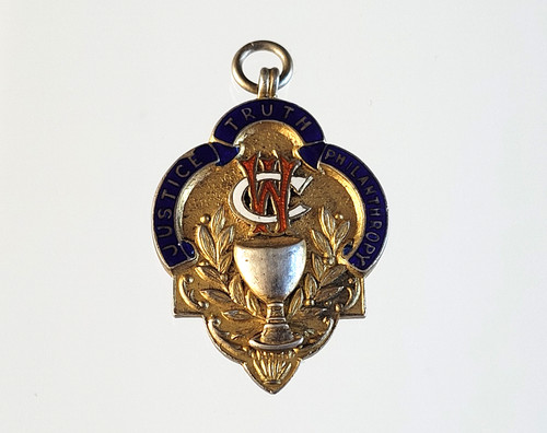 1946 raob silver - enamel, medal