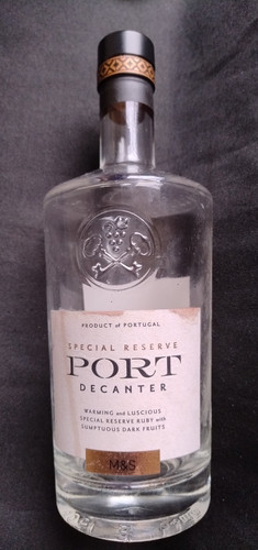 Empty port decanter - decanter, glass